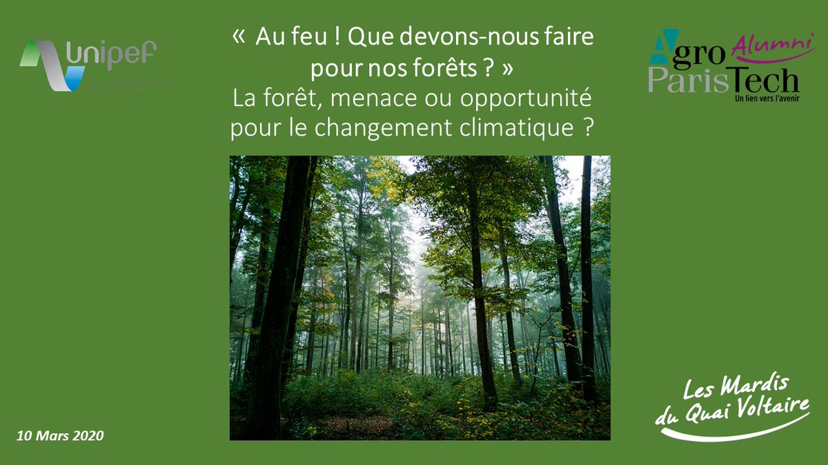 Au feu ! Que devons-nous faire pour nos #forêts ?

Les Agros Vous Invitent Au Débat Le Mardi 10 Mars 19 Heure Au 5 Quai Vontaire A Paris. Inscription : aptalumni.org//agenda/les-ma…

#AgroMQV #MoisDelaForet #TrajectoireDurable #biodiversité