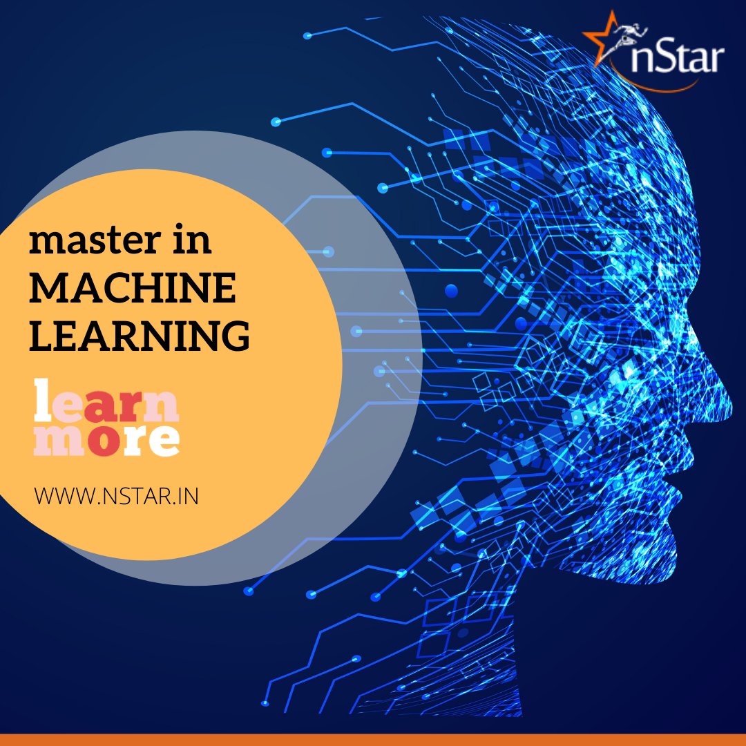 ApplyitMasterit's tweet photo. Learn Machine Learning with nStar...!! Why nStar : 1. Hands-on Training 2. Development Floor 3. Easy Payment options 4. Hi-End Infrastructure 5. Industry Experts.  #ArtificialIntelligence #datascience #bigdata #deeplearning #robotics #python #iot #machinelearning #applyitmasterit https://t.co/psmExVS8Uk
