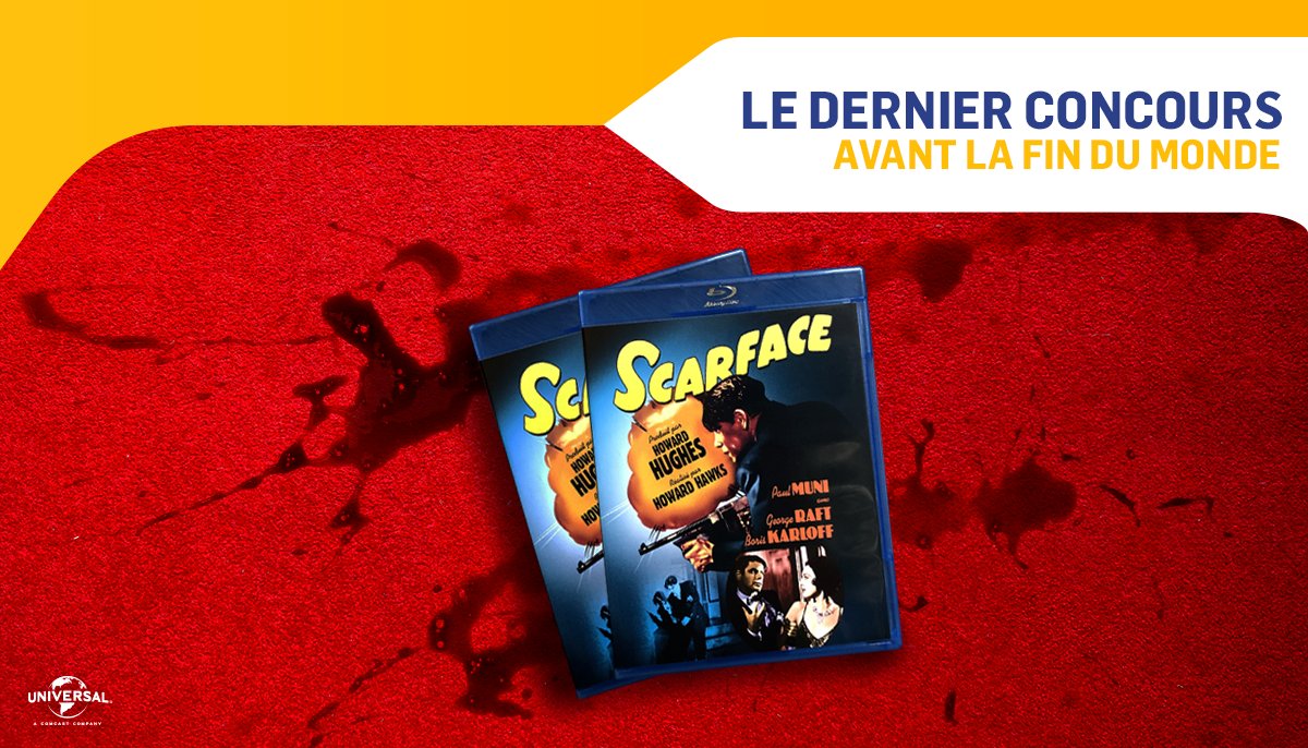BackToUniversal's tweet photo. RT + FOLLOW pour tenter de gagner l'édition (1932) Blu-ray™ de #Scarface 💿🎁 https://t.co/NubZgs219J