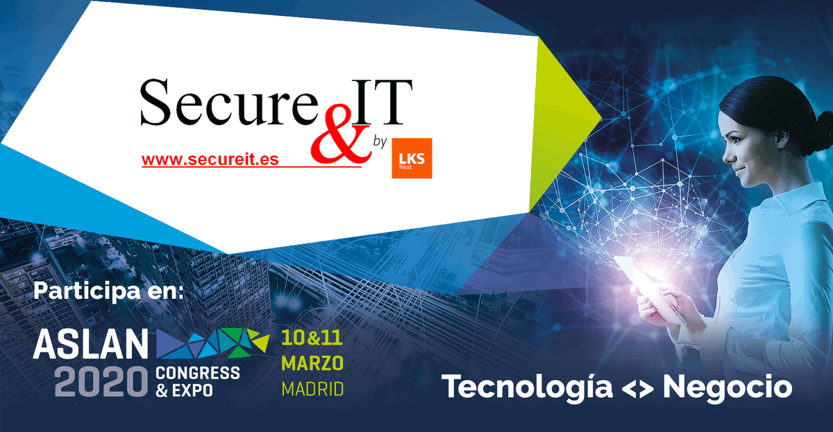 ⏰Recuerda que mañana y pasado estaremos en el Congreso&amp;Expo de <a href="/aslan_es/">Asociación @aslan</a> ¿A qué esperas para inscribirte?👉bit.ly/2uuTw5u En esta edición hablaremos de la importancia de los #CSIRT, la #concienciación y la #formación.¡Ven a vernos al stand 75! #ciberseguridad #ASLAN2020