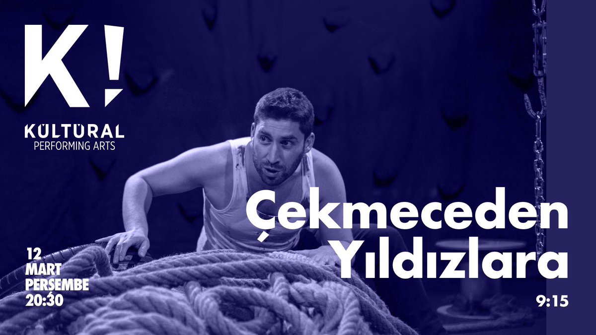 9:15’in ilk oyunu ÇEKMECEDEN YILDIZLARA, 12 Mart’ta K! Kültüral Performing Arts’a konuk oluyor.

Biletler <a href="/Biletix/">Biletix</a> ve K! Sahne Gişe’de.
Rezervasyon: 0 212 281 81 55
Biletix: biletix.com/etkinlik/Z5735…

#tiyatro