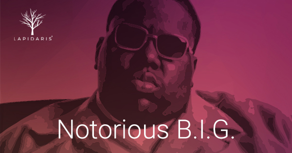 We remember hip hop legend the Notorious B.I.G. today, who passed away
in 1997. For details about Lapidaris please visit lapidaris.com/uk #TheNotoriousBIG #oldschoolmusic #RIP #onthisday