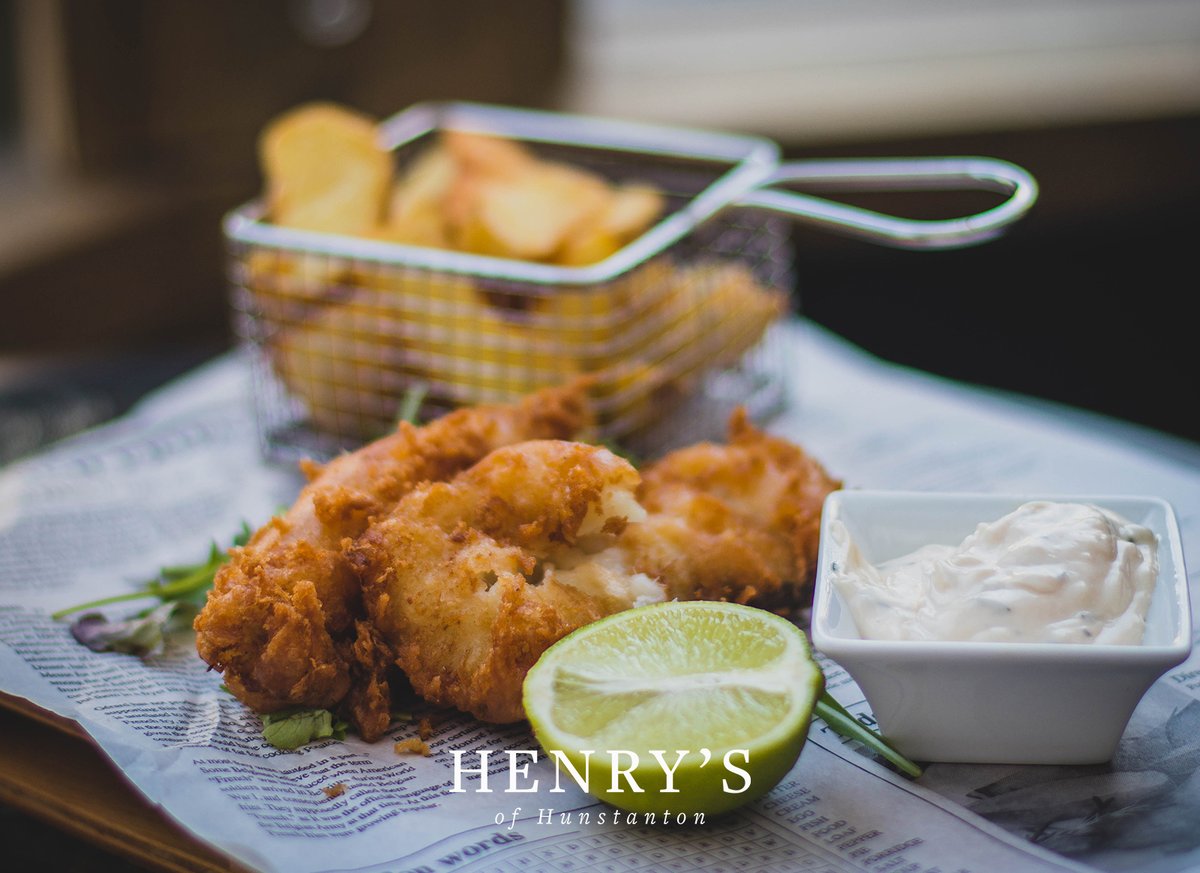 For  'posh' fish and chips to ease you back into the working week, head to Henry's Fish and Chip Restaurant, where all our dishes are created with impeccable attention to detail #poshfishandchips #upmarketseafoodrestaurant #henrys