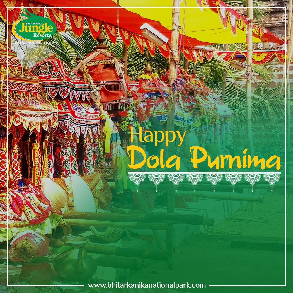 Bhitarkanika's tweet photo. #DolaYatra or #DolaMelana usually the festival talks about the get together of Deities. This festival is a major event associated with Lord Vishnu especially Sri Krishna. Let’s Celebrate #DolaPurnima by welcoming #TheSpring and the victory of good over evil. https://t.co/2SZ2BTngpZ