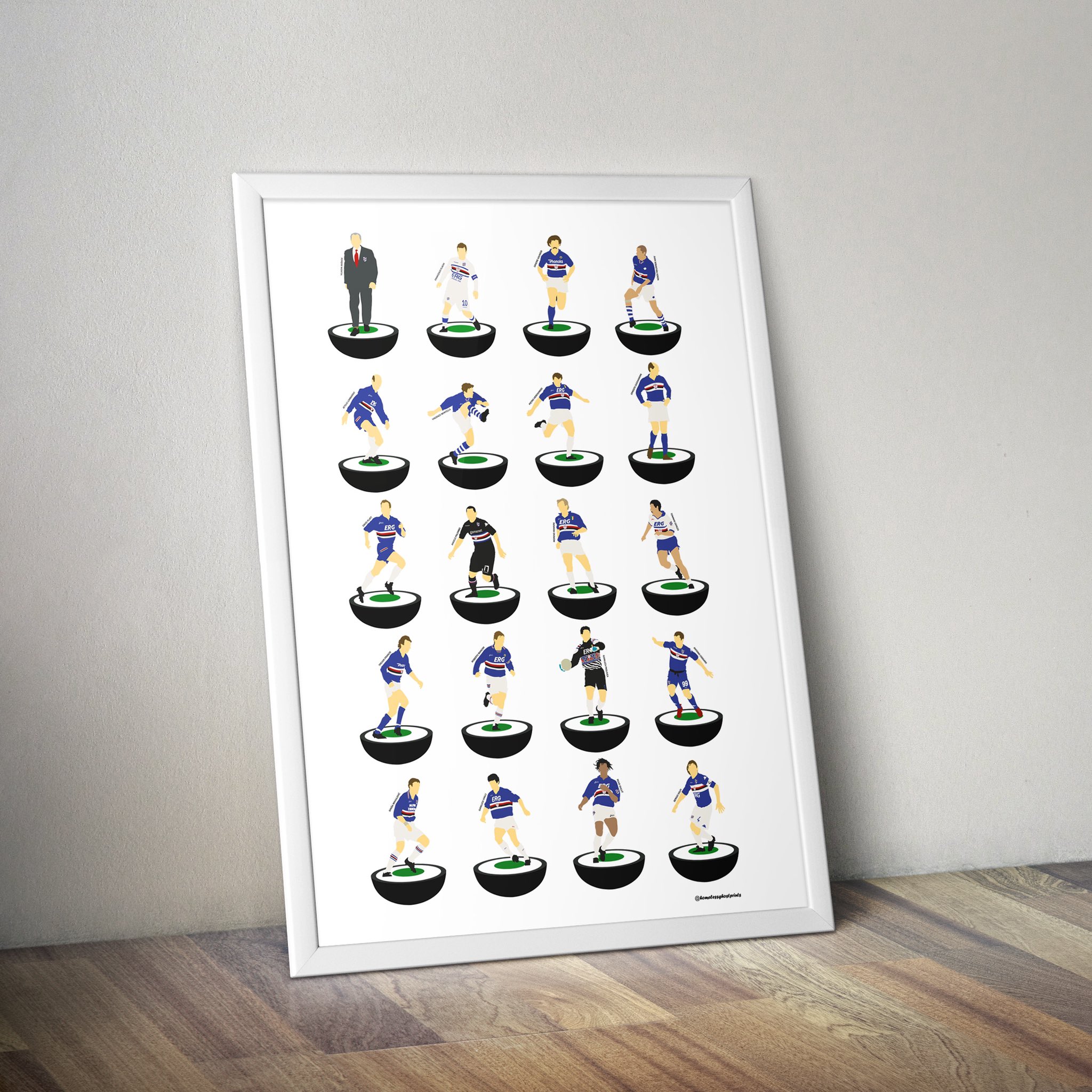 Happy Birthday to Juan Sebastian Veron. La Brujita features on our Sampdoria legends print    