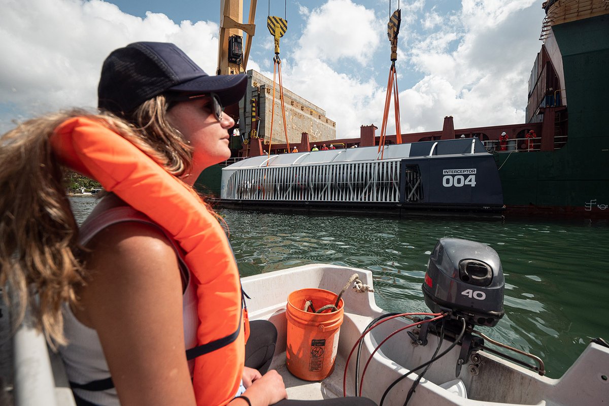 TheOceanCleanup's tweet image. Yesterday the Dominican Republic welcomed Interceptor 004. There are a few more steps to complete before operations can commence, but it’s almost ready to start cleaning the Rio Ozama.