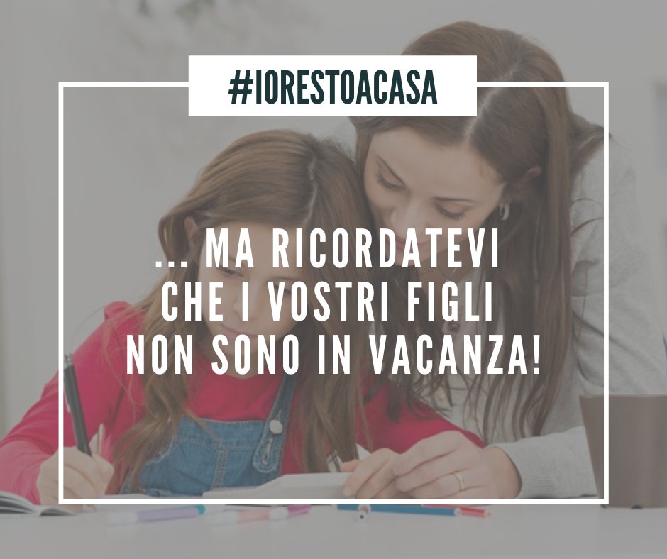 Pronte per queste settimane casalinghe?
Vi terremo compagnia al meglio dandovi tantissimi suggerimenti per intrattenere i vostri figli.
Leggete, giocate, cucinate insieme a loro.
Ricordatevi che non sono in vacanza, quindi non dimenticateveli davanti alla play! #iorestoacasa