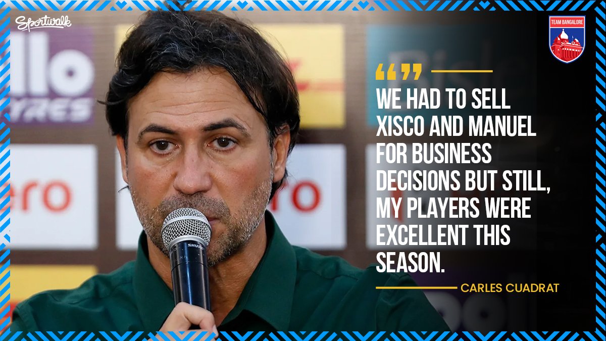 teambangaloreIN's tweet photo. π£οΈ GAFFER SPEAK! @CarlesCuadrat backs his players despite crashing out in the semifinal yesterday.
πΈ @IndSuperLeague | #ATKBFC #BFC #BengaluruFC #IndianFootball #Football #HeroISL #TrueLove #WeAreBFC #LetsFootball #TeamBangalore #Sportwalk https://t.co/mtTabVLkT8