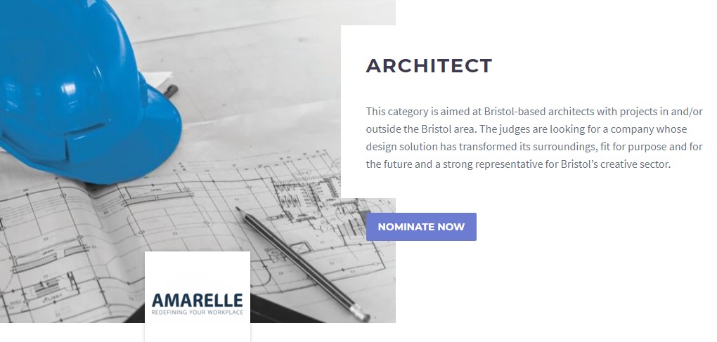 Nominations are open to the 2020 #BristolPropertyAwards 

This year the Architects Awards judges are looking for a company  who is a strong representative for Bristol's creative sector. 

This Award is sponsored by @Amarelle_Ltd

Have you entered yet? bristolpropertyawards.co.uk/nominate/