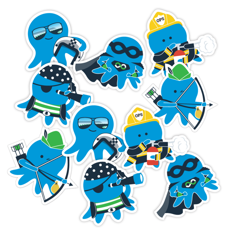 paulstovell's tweet photo. New stickers on the @OctopusDeploy store. If you use Octopus, reply and tell me how you found out about it, and how it's helped you/your team, and I'll mail you a pack :-) 

https://t.co/PNC7yUGUD9 https://t.co/g1wy1U2SxM