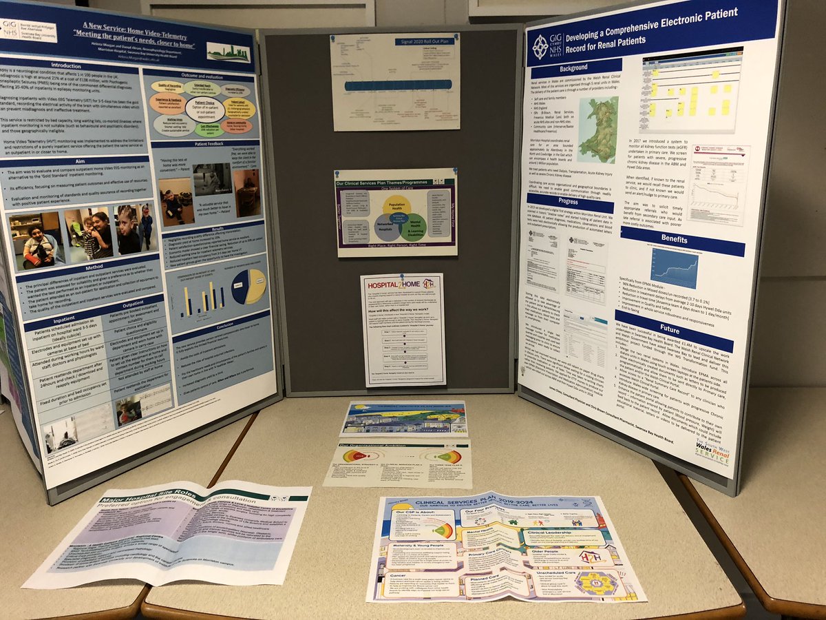 The  Clinical Services Plan information stands showcasing some of our Exemplars are in Morriston Hospital this week - come along to find out more #sbuclinicalservicesplan