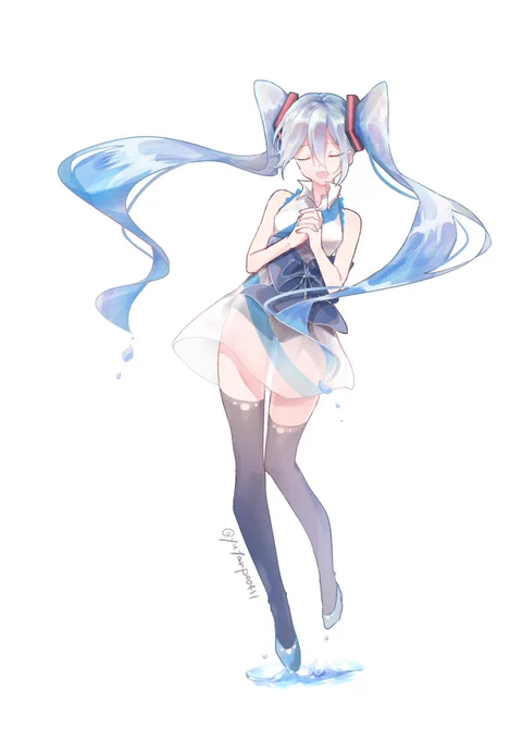 過去絵です

 #ミクの日 