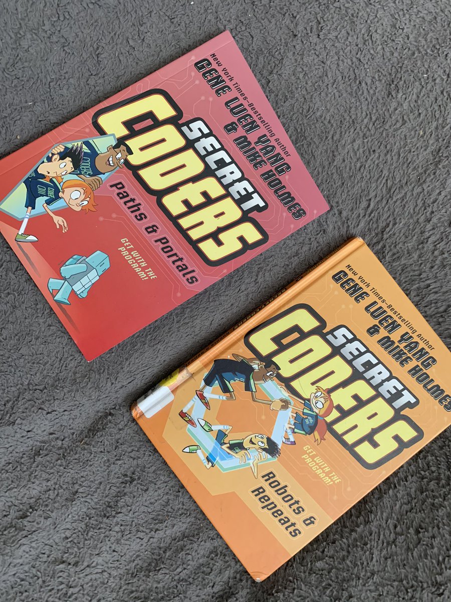 readwithdavies's tweet photo. Found this on the floor of my son’s room. Someone is hooked! #SecretCoders @geneluenyang https://t.co/8iUb53XNKJ