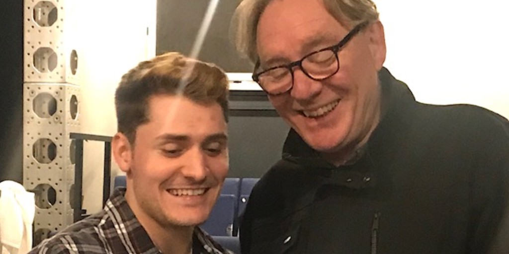 Wireless Op writer &amp; director Bob Baldwin going through the new script with Thomas Dennis 🙂 TICKETS are selling already!!!!  ow.ly/v5wg50yEIUt
#edfringe #edfringe2020 #ww2 #truestory