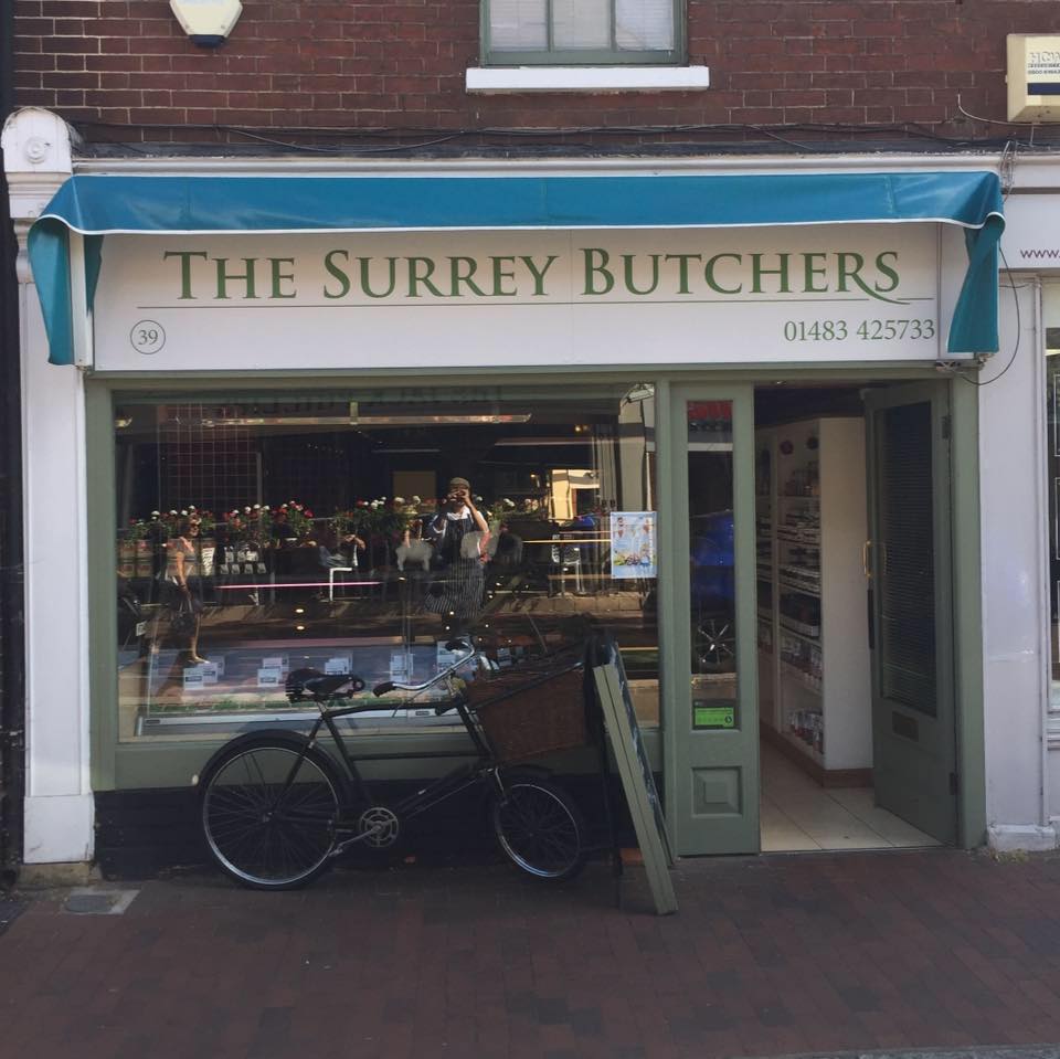 squiresdalm's tweet photo. It's National Butchers' Week, and we'd like to do a shout out to the team at The Surrey Butchers in Godalming.  We only like to use locally sourced products and have chosen these guys for all our meat supplies.  Their sausages and burgers all made on-site too. https://t.co/tOAwlatDwR