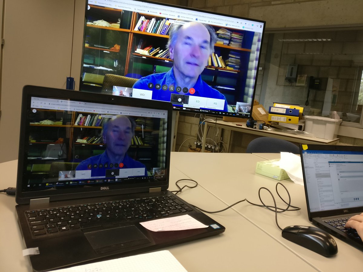 pantonline's tweet photo. We are having the stage gate meeting of our @EU_H2020 project @BacToFuel today and tomorrow. The physical meeting in Brussels was cancelled due to #COVID2019 #coronavirus scare.
Everything happening online these 2 days!! #Science #Travelisoverrated https://t.co/femV53GAXd