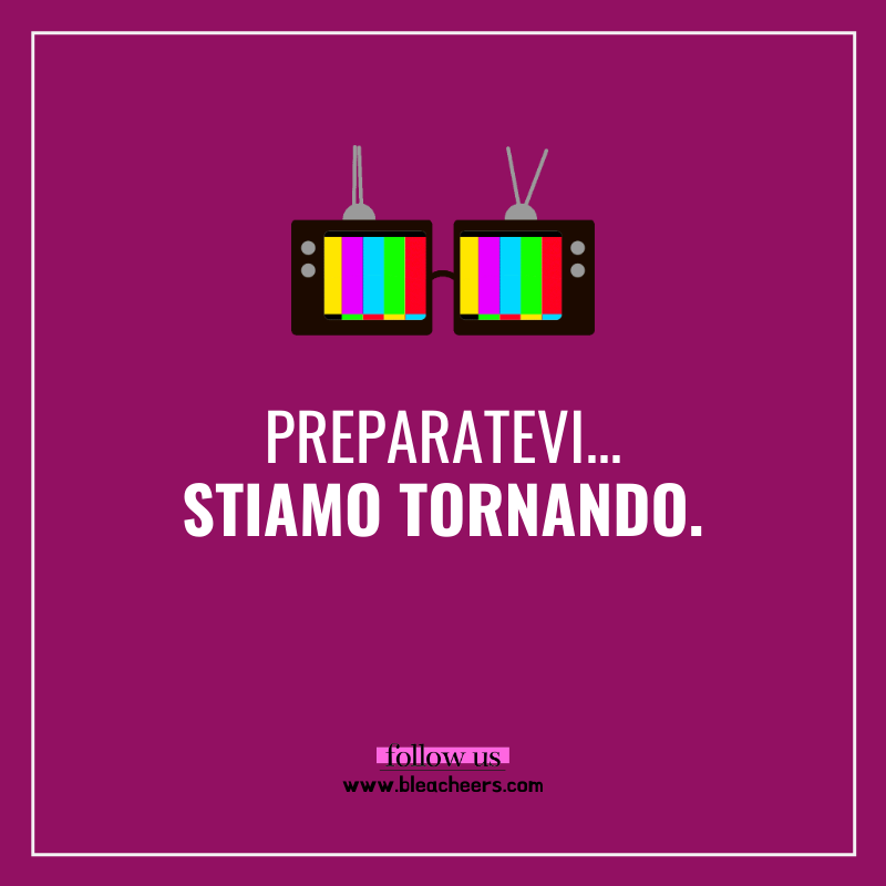 bleacheers's tweet photo. Ebbene si!
Non è uno scherzo!
Stiamo tornando! 😱😱😱

Continuate a seguirci per non perdervi N U L L A !
#wereback
-
https://t.co/QfBFMdC9Jy https://t.co/5b44ijLpNY