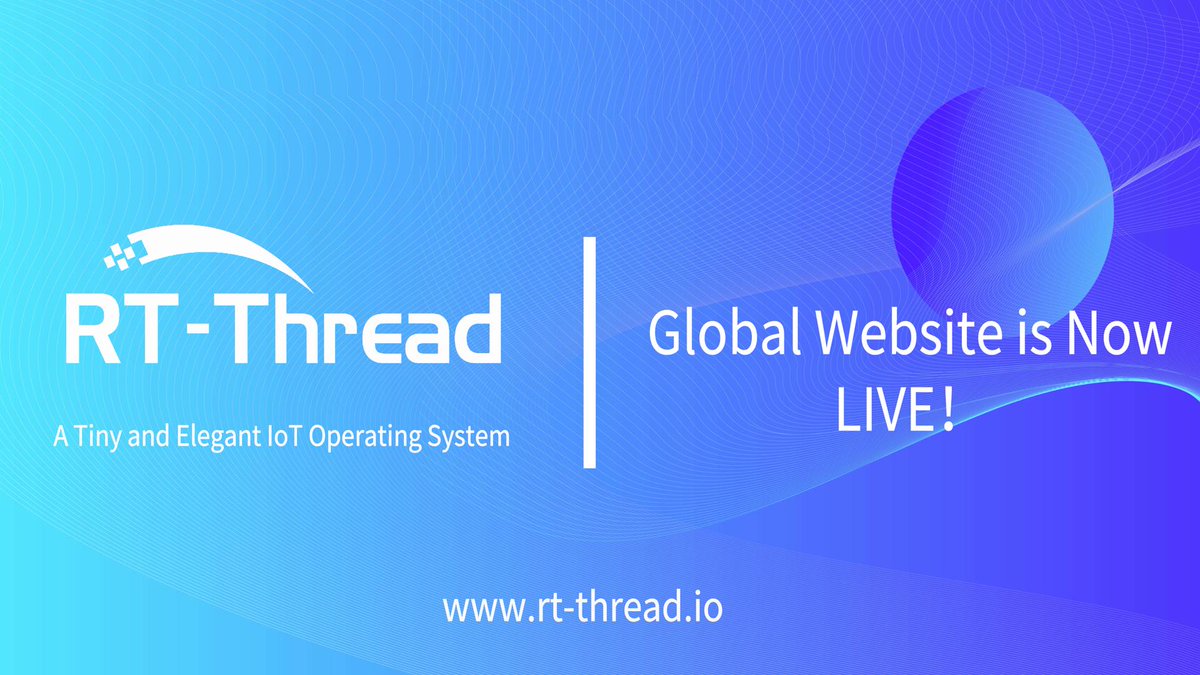 rt_thread's tweet photo. It’s a big week for RT-Thread!🎉🎉
We are so excited to announce that RT-Thread Global Website is Now LIVE!
We’ve waited a long time for this day to arrive, so we really want to have you experience this website and share us your thoughts about it.
https://t.co/DB22HXAsqm https://t.co/O9dWpSeNad