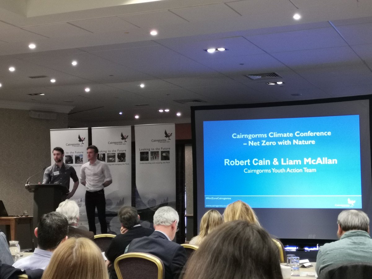 First up to speak, young people! Well done Cairngorms Youth Action Trust. Demanding opportunities and a voice in politics and decision making within the National Park. #NetZeroCairngorms