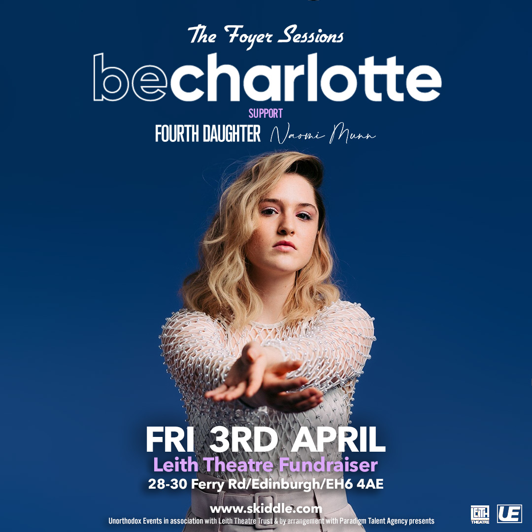 UE_Events_'s tweet photo. BE CHARLOTTE - FOYER SESSIONS 003

@iambecharlotte live from @LeithTheatre 

Support from @iam4thdaughter &amp; Naomi Munn 

Tickets onsale now - https://t.co/jn05izb2Lp https://t.co/VYW8FKXbHY