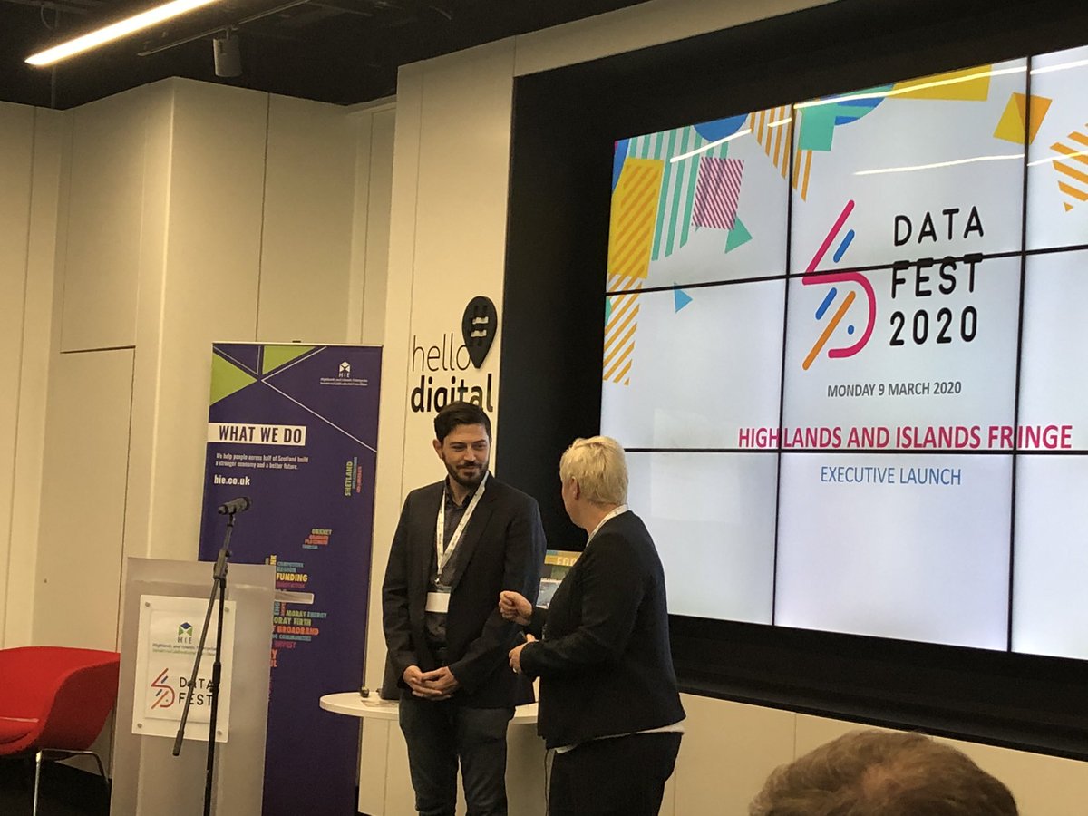 clairehmunro's tweet image. Well, the Minister is a wee bit late... who better to keep the audience warm than @ckneumann #datafest20 #beyonddata
