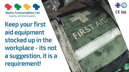 AlphaConsumable's tweet image. It pays to be prepared - first aid in the workplace should never be overlooked... hit the link to see our full range of first aid products, available delivery across the region #firstaid #workplace #safetyfirst buff.ly/2IXcRi4