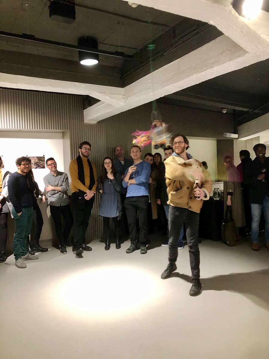 WillSandyDesign's tweet photo. Thank you to everyone who came to the Private View of @British_Design #ReframingSpaces Exhibition at the @BuildingCentre - officially opened with the busting of a celebratory Piñata! 🎊🎉On until May, more info here: https://t.co/82hIlY2RFa https://t.co/w6CV5JOBqO