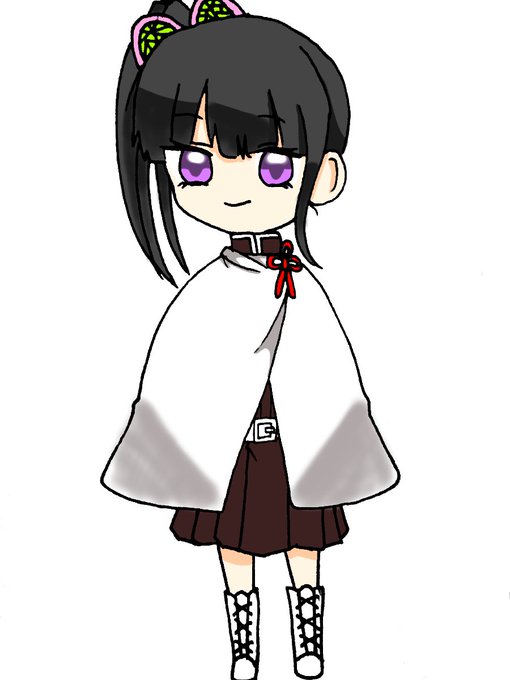 猫無(雨屋)_イラスト依頼受付中さんがTwitterに投稿した栗花落カナヲ(鬼滅の刃)のイラスト。