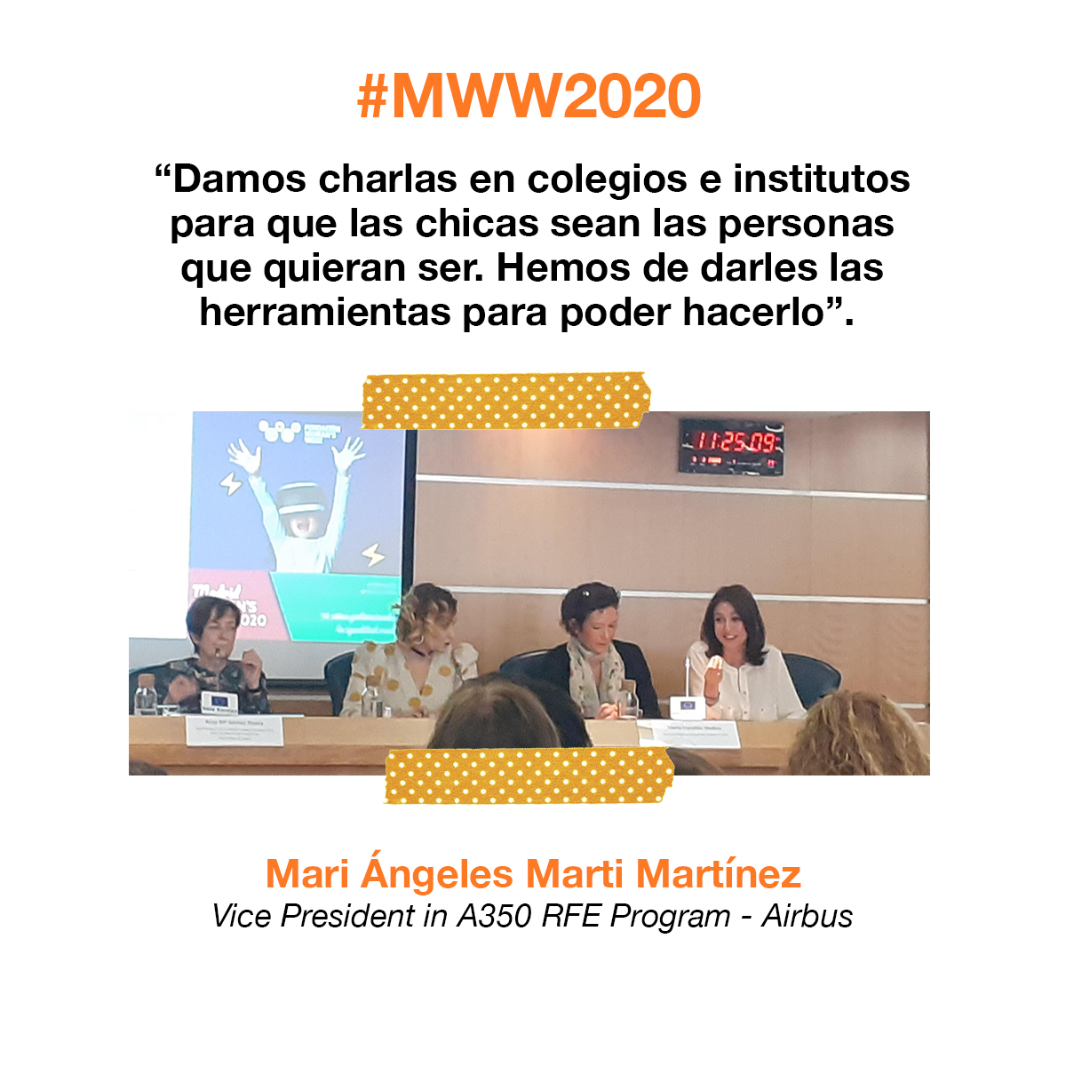 elenagimenez's tweet photo. Hoy asisto al #MWW2020 y celebro que se ponga foco a educación y formación, desde la base. @mujerMWW @MAngeles_Marti https://t.co/6GH0E3u0C0