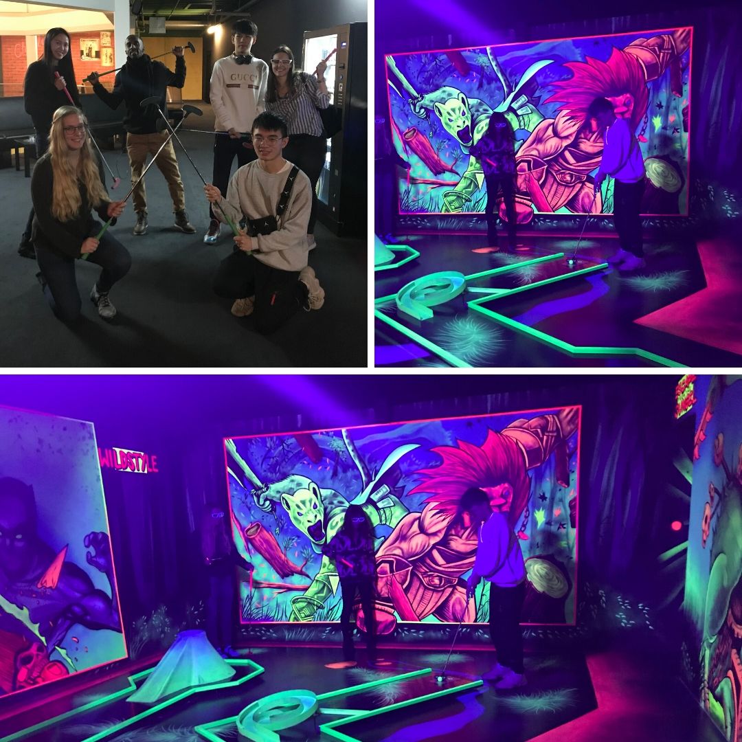 UninestGermany's tweet photo. Die #Studenten unseres #Elementum in #Darmstadt haben beim 3D #Minigolf⛳️ einen „neonbunten“ Abend genossen 😊 https://t.co/VJovVUly9w #lebemituns #student #students #studentenleben #studentlife #uni #studium #studieren #wohnen #wohnung #apartment #flat #gemeinschaft #community https://t.co/Vnfwb6h1hv