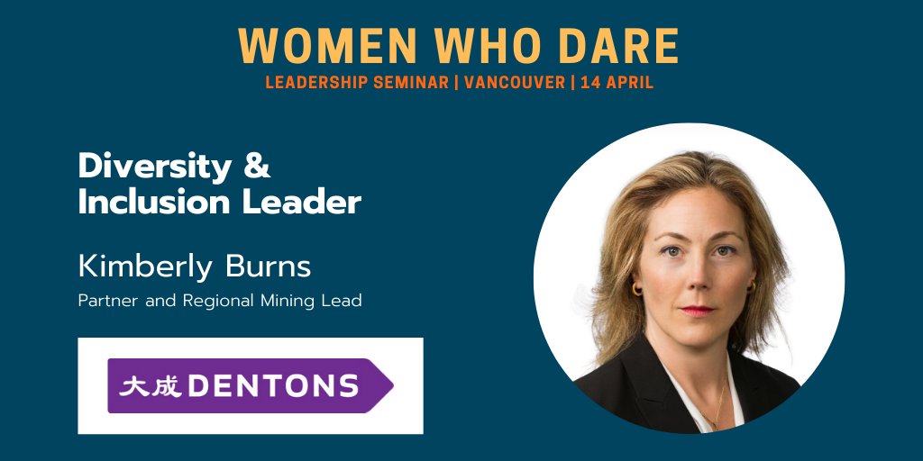 Women Who Rock (@womenwhorockwwr) on Twitter photo Kimberly Burns, Partner and Regional Mining Lead at Dentons LLP, our Diversity & Inclusion Leader, supporting Women Who Dare Leadership Seminar in Vancouver on April 14.
#Dentons <a href="/DentonsCanada/">DentonsCanada</a> #CIBC #PanAmericanSilverCorp Kimberly Burns, Partner and Regional Mining Lead at Dentons LLP, our Diversity & Inclusion Leader, supporting Women Who Dare Leadership Seminar in Vancouver on April 14.
#Dentons <a href="/DentonsCanada/">DentonsCanada</a> #CIBC #PanAmericanSilverCorp