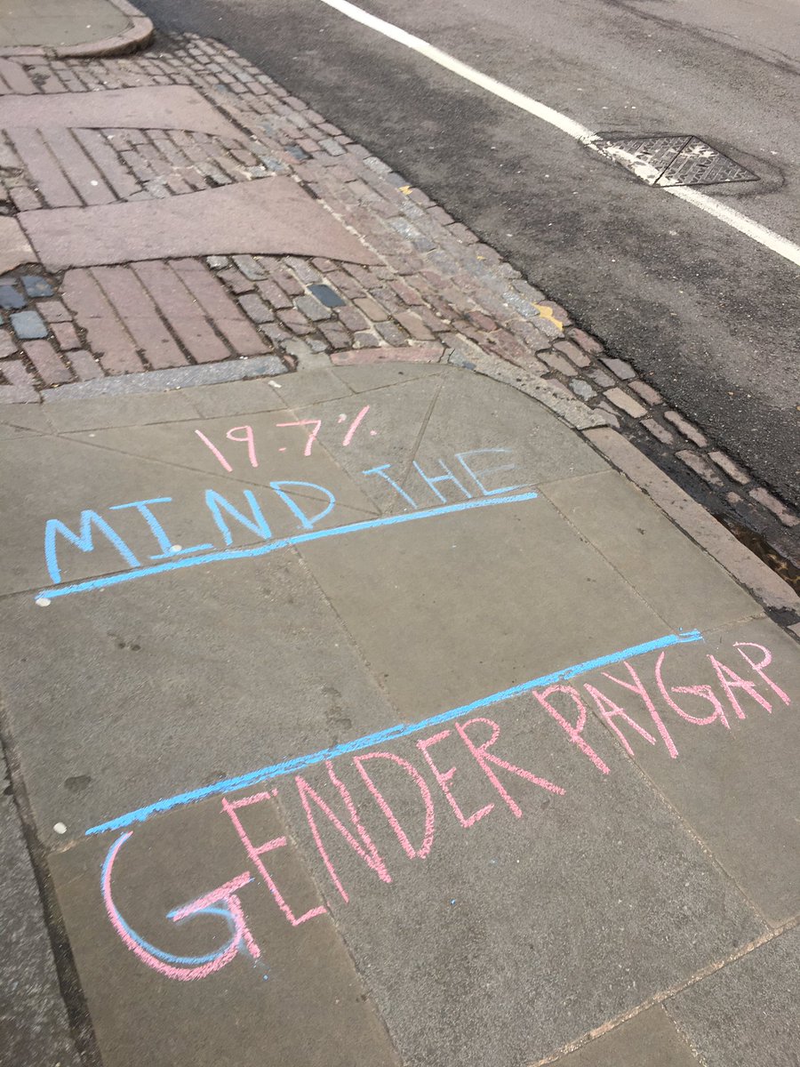happy women’s strike! the gender pay gap at cambridge is 19.7% compared to a national average of 12% and uni childcare is unaffordable. yesterday <a href="/Cambridge_Uni/">Cambridge University</a> celebrated IWD on social media - what are you doing today to respect your women staff?
