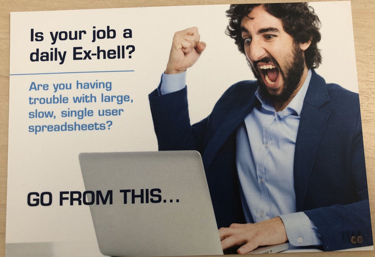 We are helping more companies move away from their daily Ex-hell. Slow, single user spreadsheets make the day stressful and progress slow. A bespoke system from us can change the way you work. #MondayMotivaton #work #stress