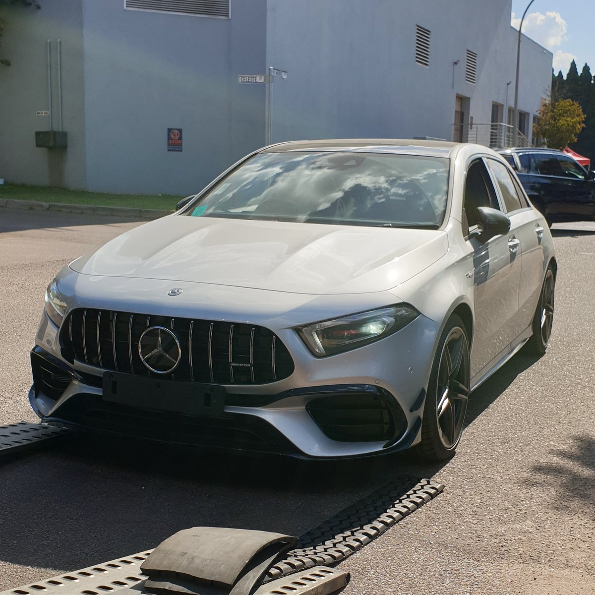 Zero2Turbo's tweet photo. Welcome the highly-anticipated Mercedes-AMG A 45 S to South Africa!

With a base price of R981,000 (excl CO2 tax), it will not be cheap but you will get 310 kW and 500 Nm of torque launching you to 100 km/h in just 3.9 seconds.

Oh and you get a Drift mode 😎 https://t.co/r2fUyJqFvm