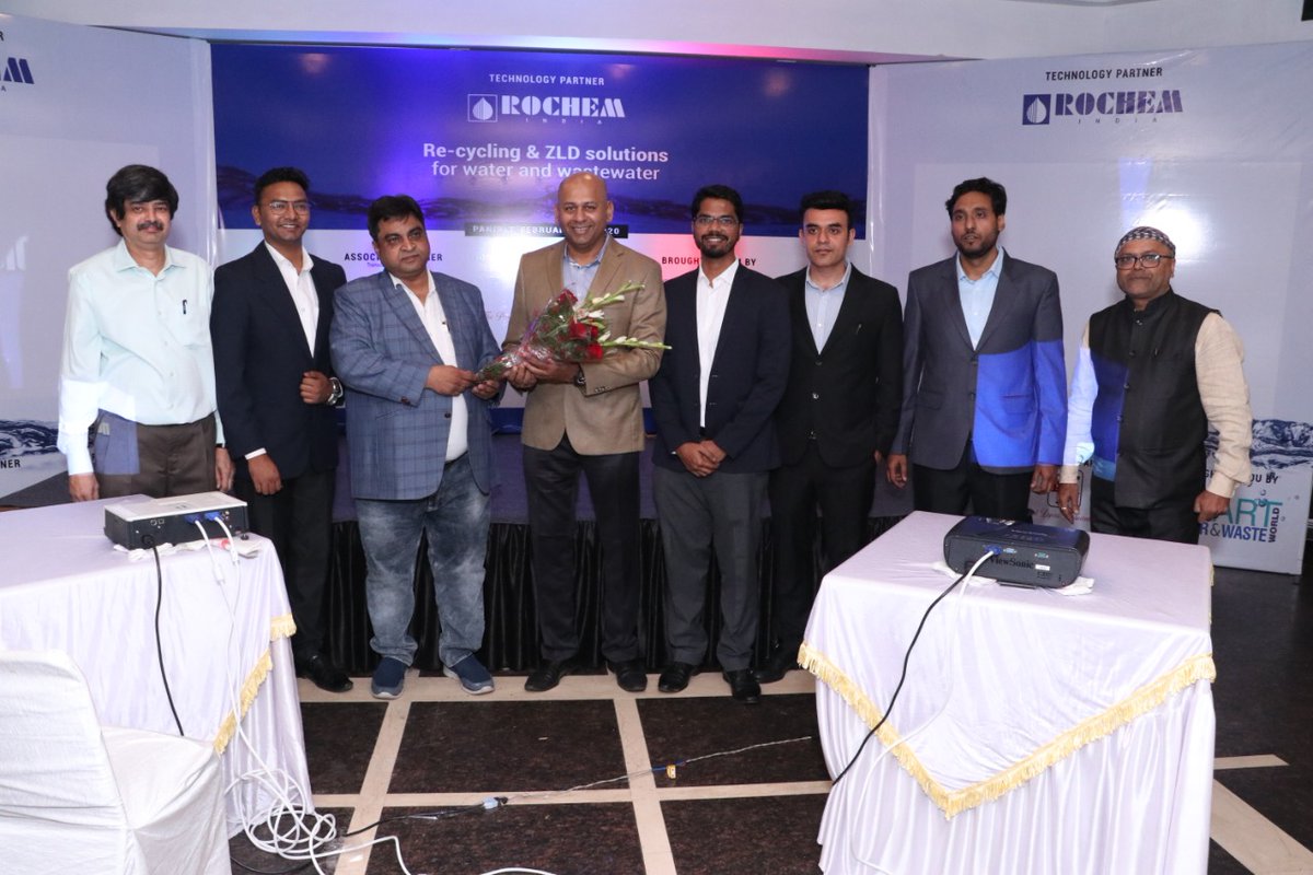 RochemIndia's tweet photo. We thank each &amp; everyone who attended our seminar on “Recycling &amp; ZLD Solutions for Water &amp; Wastewater” in Panipat and made it a successful event.’ - General Manager INDIA. 
#wastewaterevent #ZLDsolution #recycling #wastewatertreatment #SmartWWW_IN #SmartWater #SWWW #RochemIndia https://t.co/2rRvymu4Do