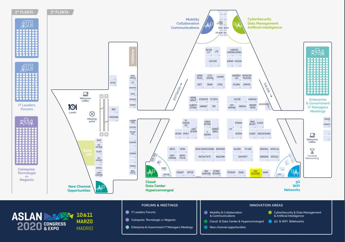 <a href="/AleaSolucionesS/">Alea Soluciones SL</a> en #Aslan2020. Presentaremos equipamiento de <a href="/Huawei/">Huawei</a> y soluciones propias: #GPON #FTTH #Felix #Nivis #V4eXtend

Dónde: Stand 2 - Palacio de Congresos (Junto a IFEMA)
Cuándo: 10 y 11 de Marzo