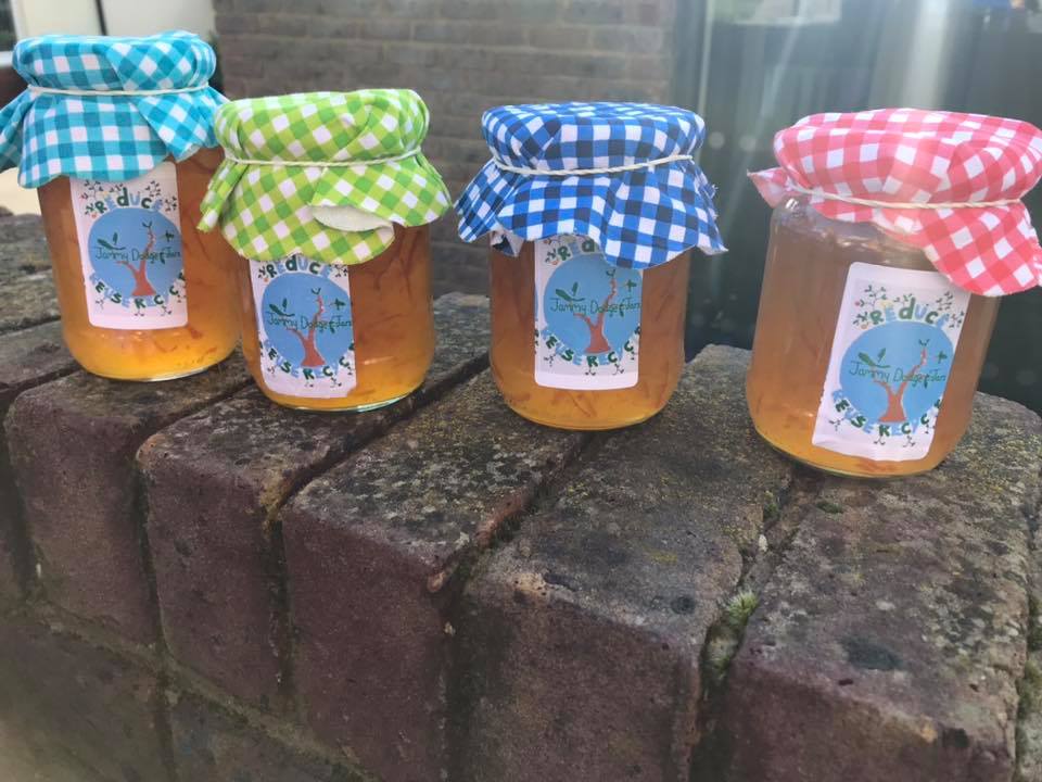 GEChallenge's tweet photo. @BCPSchool 'The Jammy Dodge-Jars' have been selling their homemade Marmalade, stored in recycled jars! At £2 per jar, in the school hall over the weekend. We hope you made some good profit! @BritishCouncil #PBL https://t.co/J41awsyya4