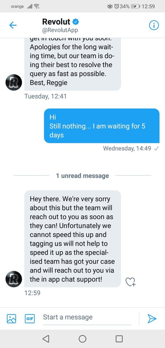 AndreiM76458952's tweet photo. Sorry but this message cannot help me. I am in discussion with an agent from an hour ago... https://t.co/ZaGiL6BbKf