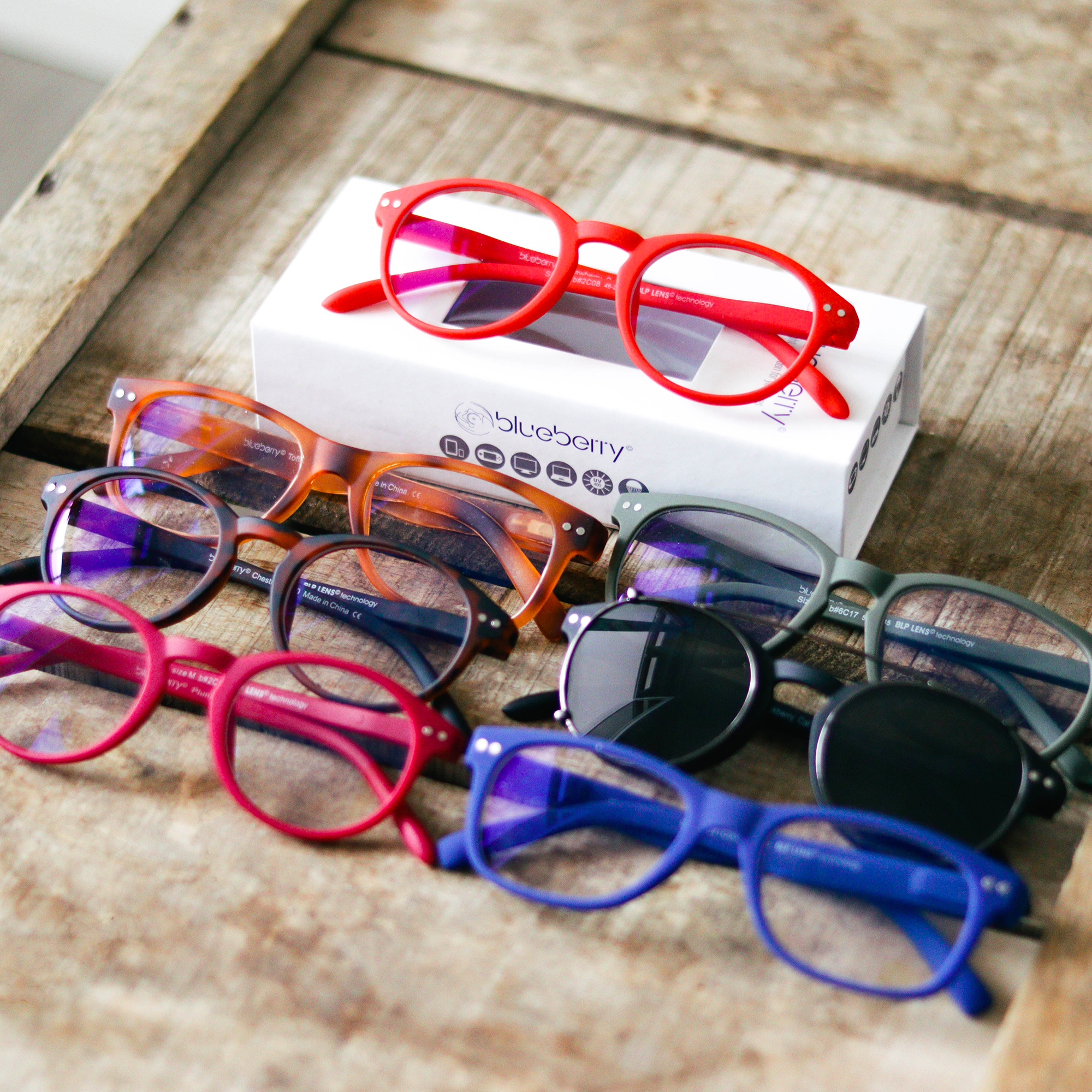 Blueberry lunettes sale