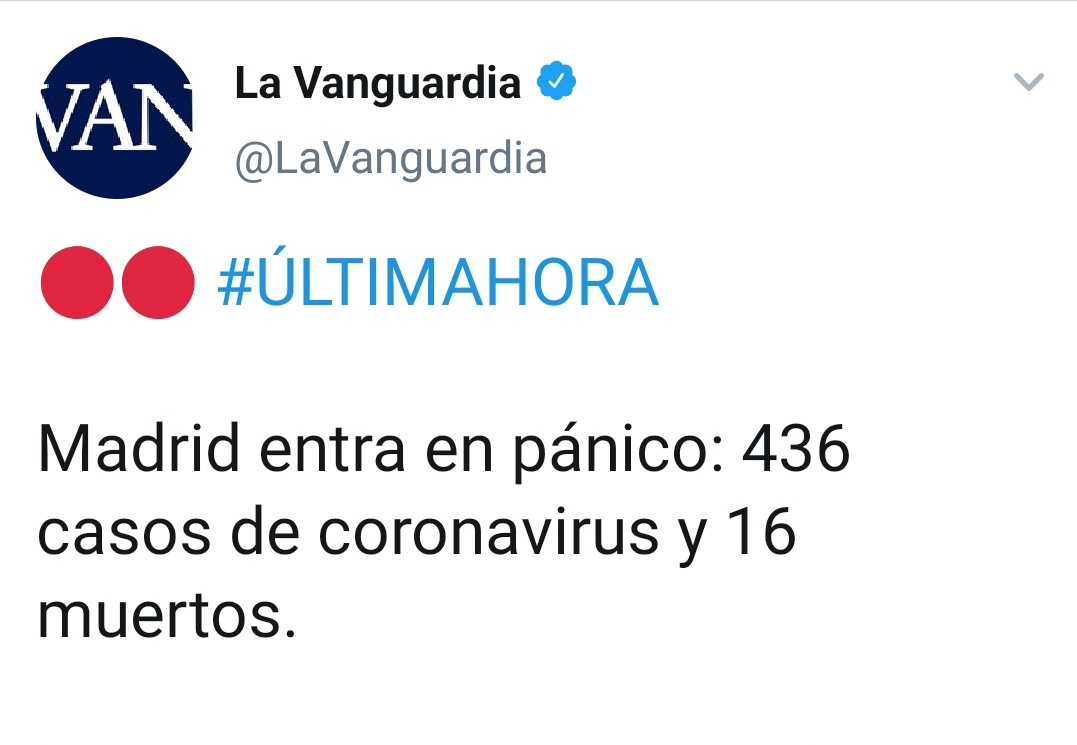 angelcalleja's tweet photo. "En pánico". Madrid. 6,6 millones de habitantes. Afectado el 0,006% de la población 🤔🤨🙄 https://t.co/E62Q1ZXFox