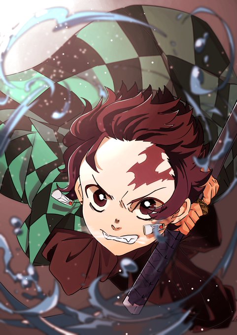 ありんちょすさんがTwitterに投稿した竈門炭治郎(鬼滅の刃)のイラスト。