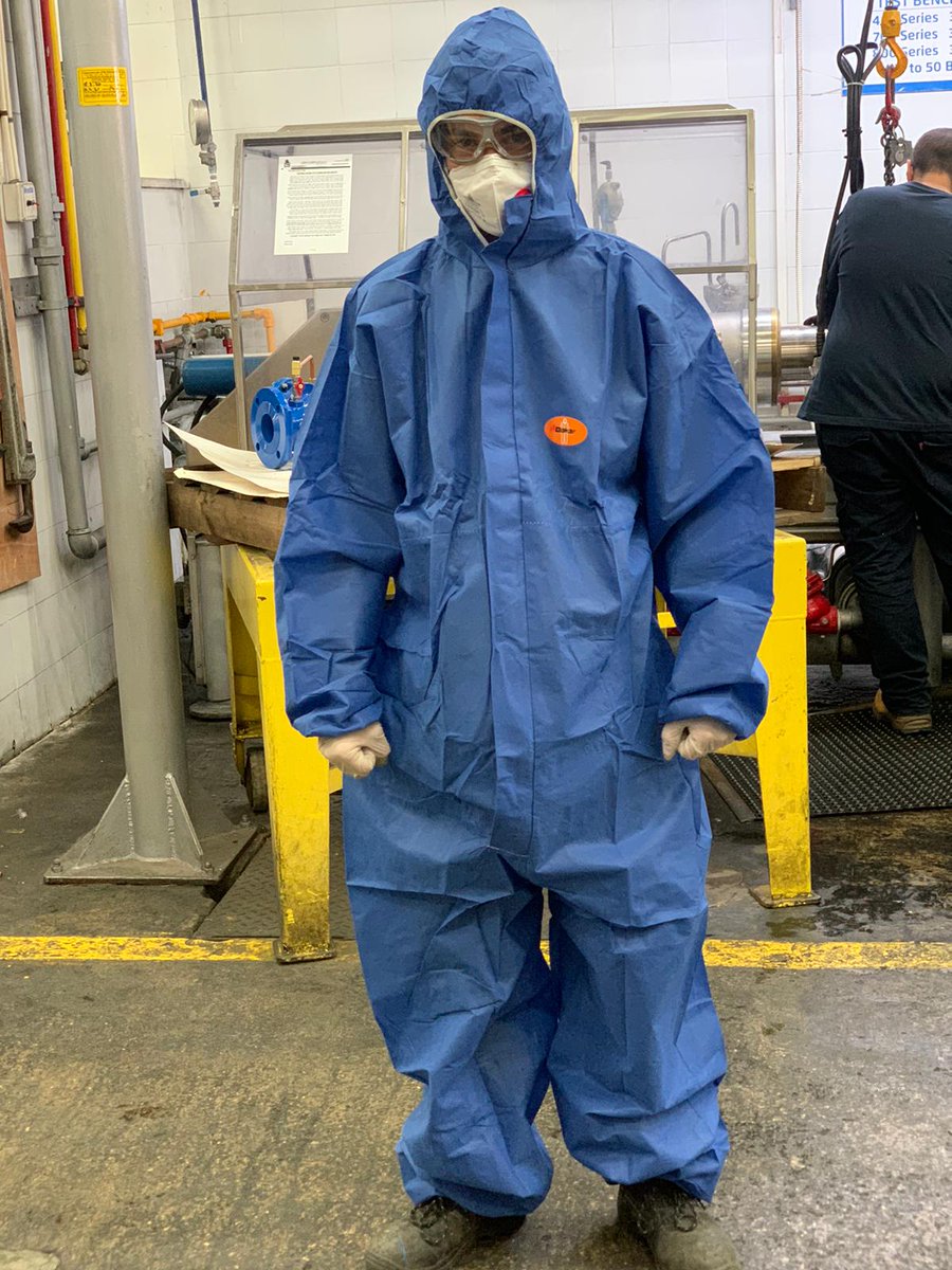 ivanlevyg's tweet photo. Because of the #coronavirus this is the new uniform we are going to wear here at #Bermad 😁😷😱☠️ https://t.co/DmQbCYRWLx