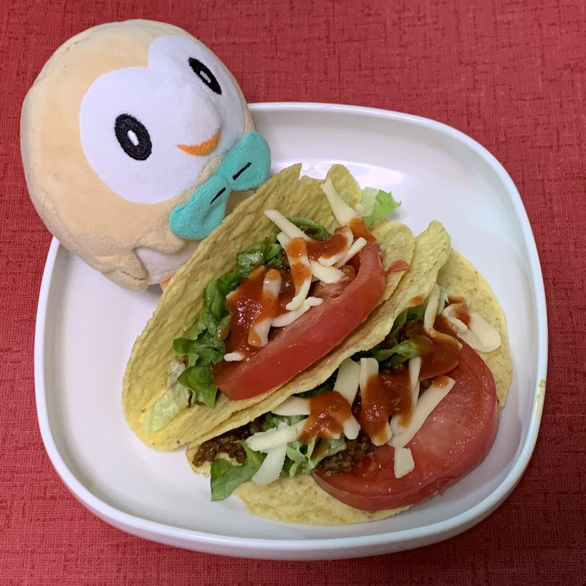 隼レイカ على تويتر ビーフタコス 料理 タコス ビーフタコス ぬい撮り モクロー