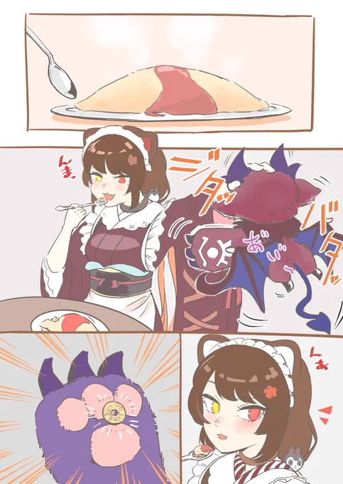 #いぬいらすと #でびるさまにささげるえ 
やりとりが好き 