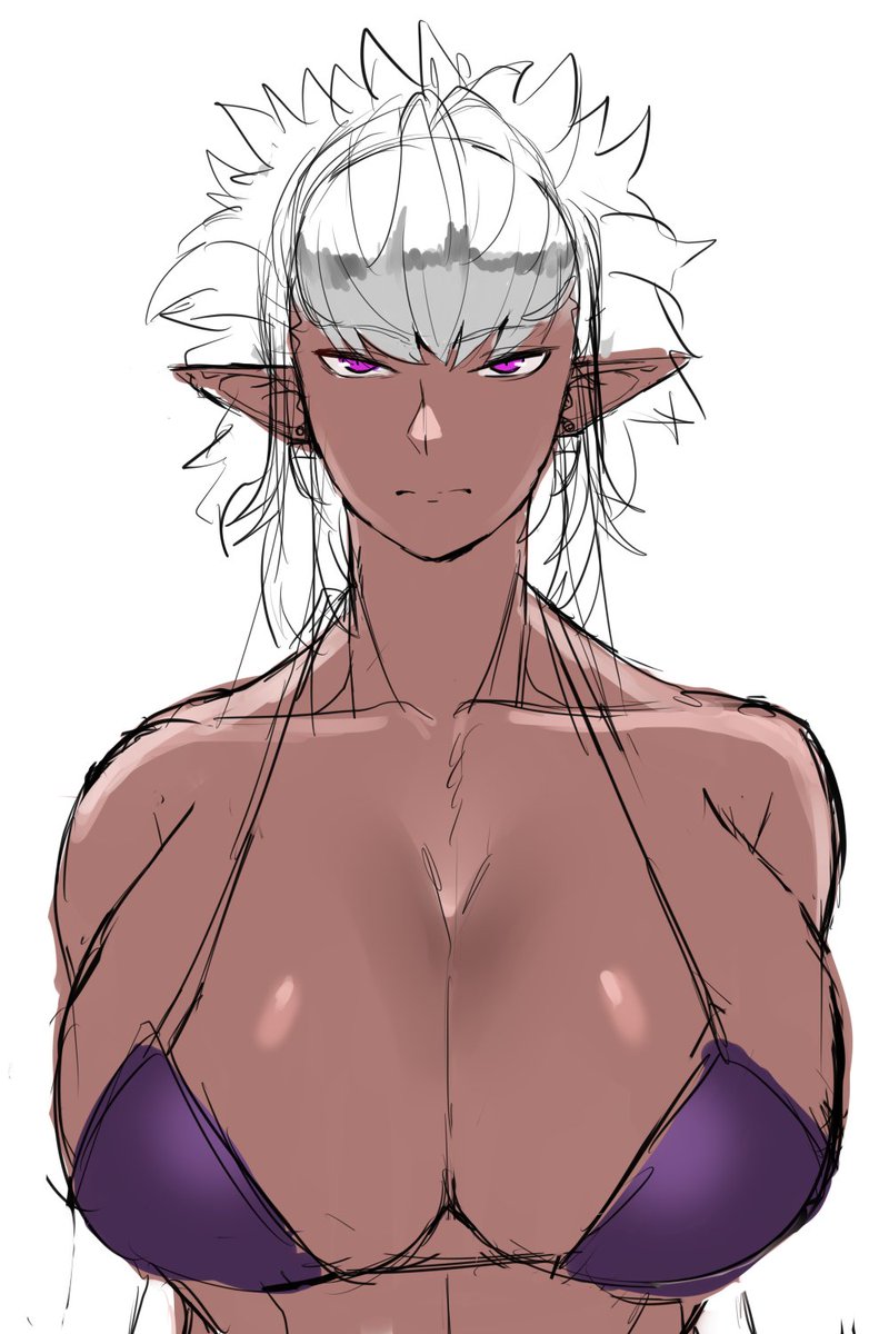 オリダークエルフさんの髪型に悩む 