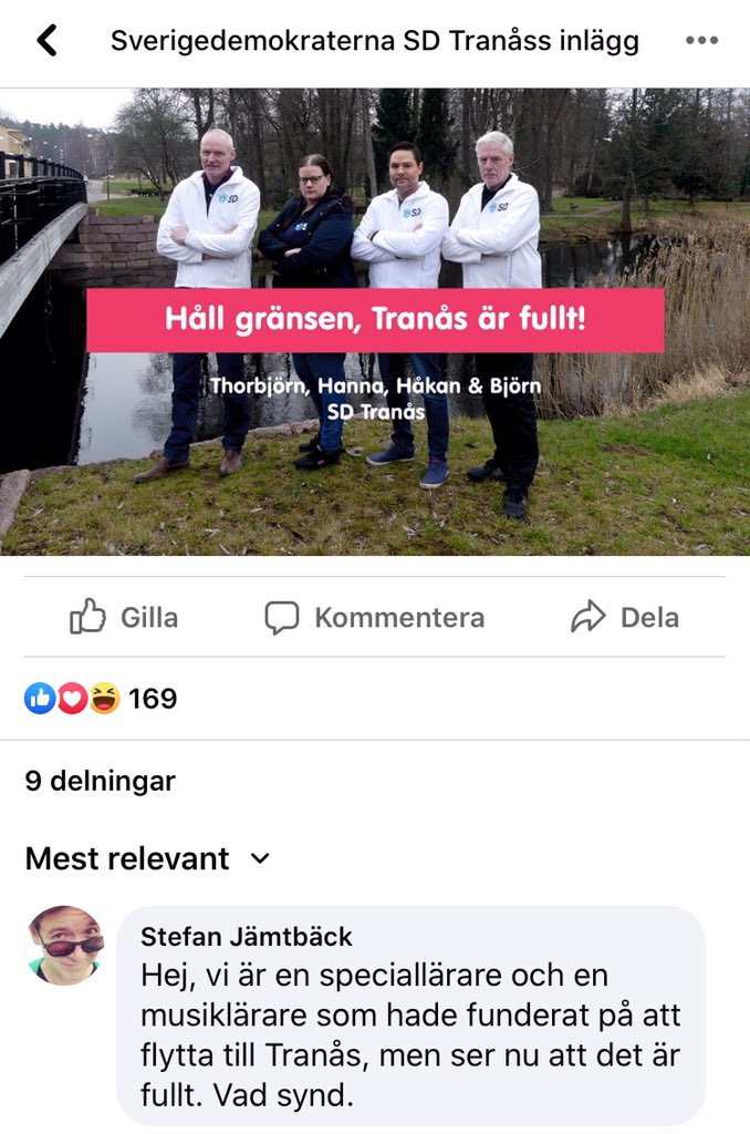 Kunde inte låta bli.