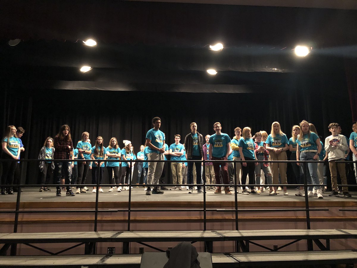 Getting ready for the teaser today at the middle school !