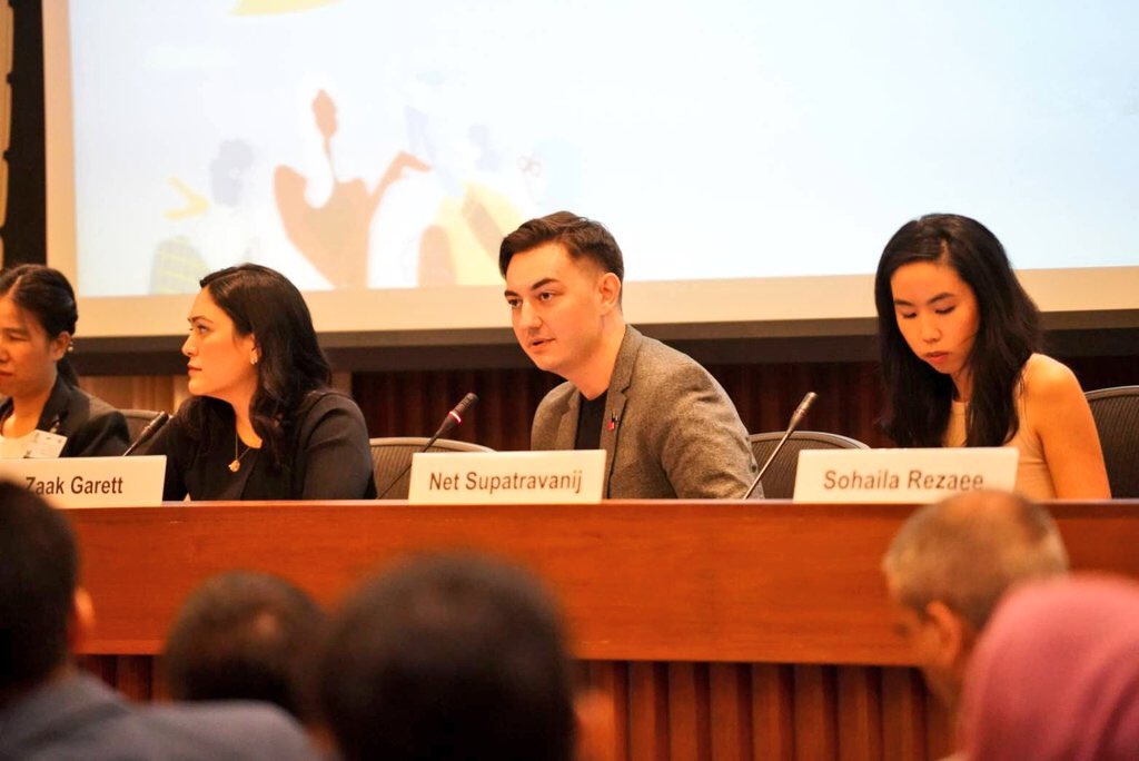 ‘As men, we need to LISTEN to women. If a woman tells you something’s wrong, believe her.’  Zaak Garett, youth activist and Founder of #PolicyPlease campaign calls on men to join the gender equality movement at <a href="/unwomenasia/">UN Women AsiaPacific</a> <a href="/UNESCAP/">United Nations ESCAP</a> event for #IWD2020 for #GenerationEquality