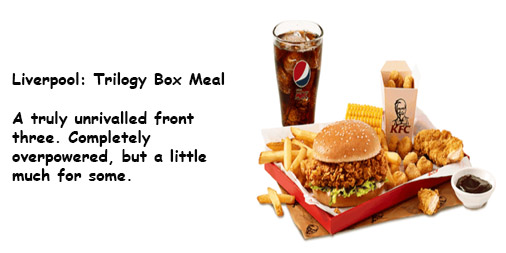 If Premier League teams were KFC menu items, a thread;