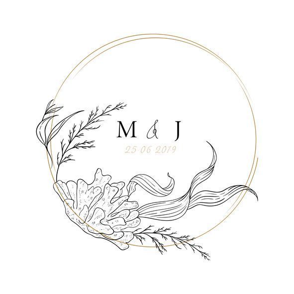 Personalize your wedding with a stunning wedding logo! Create your beautiful monogram in minutes! buff.ly/2vS7kY2 #weddinglogo #weddingmonogram #logoideas